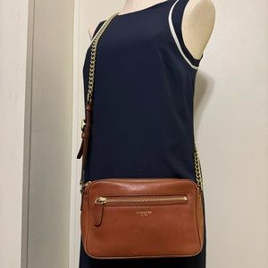 Coach Flight Legacy all leather crossbody